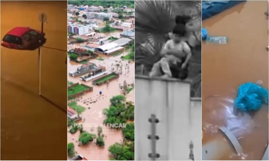Vídeo mostra alagamentos e estado de calamidade pública em Picos após chuvas