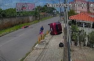 Acidente em João Pessoa (Foto: Reprodução)