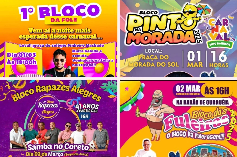 Carnaval nos Bairros leva festa gratuita e diversidade musical a Teresina