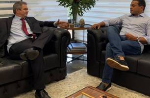 Como foi o encontro do senador Weverton com o prefeito Rafael em Brasília (Foto: Reprodução)