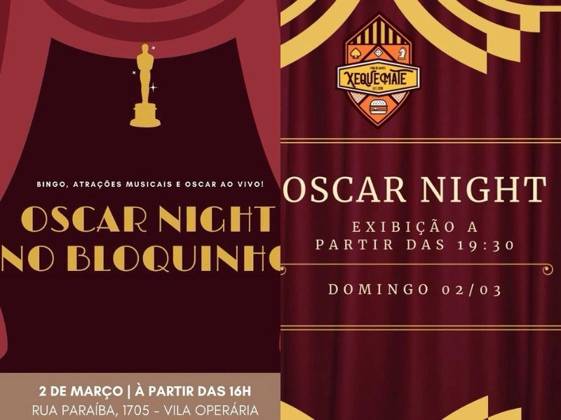 Confira locais para assistir o Oscar em Teresina