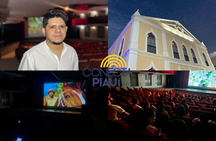 Documentário 'Vaqueiro - Entre Histórias e Aboios' é exibido no Theatro 4 de setembro (Foto: Conecta Piauí) Documentário 'Vaqueiro - Entre Histórias e Aboios' é exibido no Theatro 4 de setembro (Foto: Conecta Piauí)