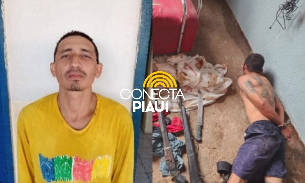 Foragido suspeito de estuprar mulher na frente de namorado amarrado é preso em União