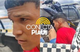 Homem com moto irregular é preso após desobedecer ordem de parada em Teresina (Foto: Conecta Piauí) Homem com moto irregular é preso após desobedecer ordem de parada em Teresina (Foto: Conecta Piauí)