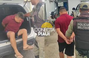 Homem é preso suspeito de agredir companheira na zona Sudeste de Teresina (Foto: Repórter 12/Conecta Piauí) Homem é preso suspeito de agredir companheira na zona Sudeste de Teresina (Foto: Repórter 12/Conecta Piauí)