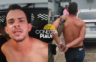 Homem mandado por crime em São Luís é preso após briga por celular em Teresina (Foto: Repórter 12/Conecta Piauí) Homem mandado por crime em São Luís é preso após briga por celular em Teresina (Foto: Repórter 12/Conecta Piauí)