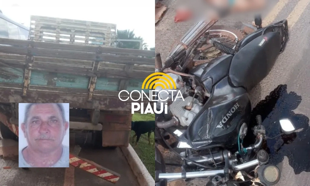 Idoso, de 71 anos, morre após colisão contra traseira de caminhão em Barras