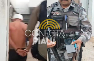 Indivíduos são presos suspeitos de cobrarem pedágio na zona Sul de Teresina (Foto: Conecta Piauí) Indivíduos são presos suspeitos de cobrarem pedágio na zona Sul de Teresina (Foto: Conecta Piauí)