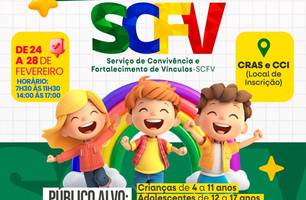 Inscrições abertas para SCFV em São Francisco do Piauí (Foto: Reprodução - Redes Sociais) Inscrições abertas para SCFV em São Francisco do Piauí (Foto: Reprodução - Redes Sociais)