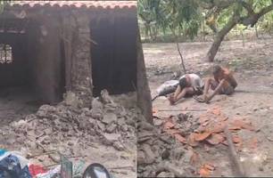 Irmãos são presos suspeitos de incendiar a casa do padrasto em José de Freitas (Foto: Conecta Piauí) Irmãos são presos suspeitos de incendiar a casa do padrasto em José de Freitas (Foto: Conecta Piauí)