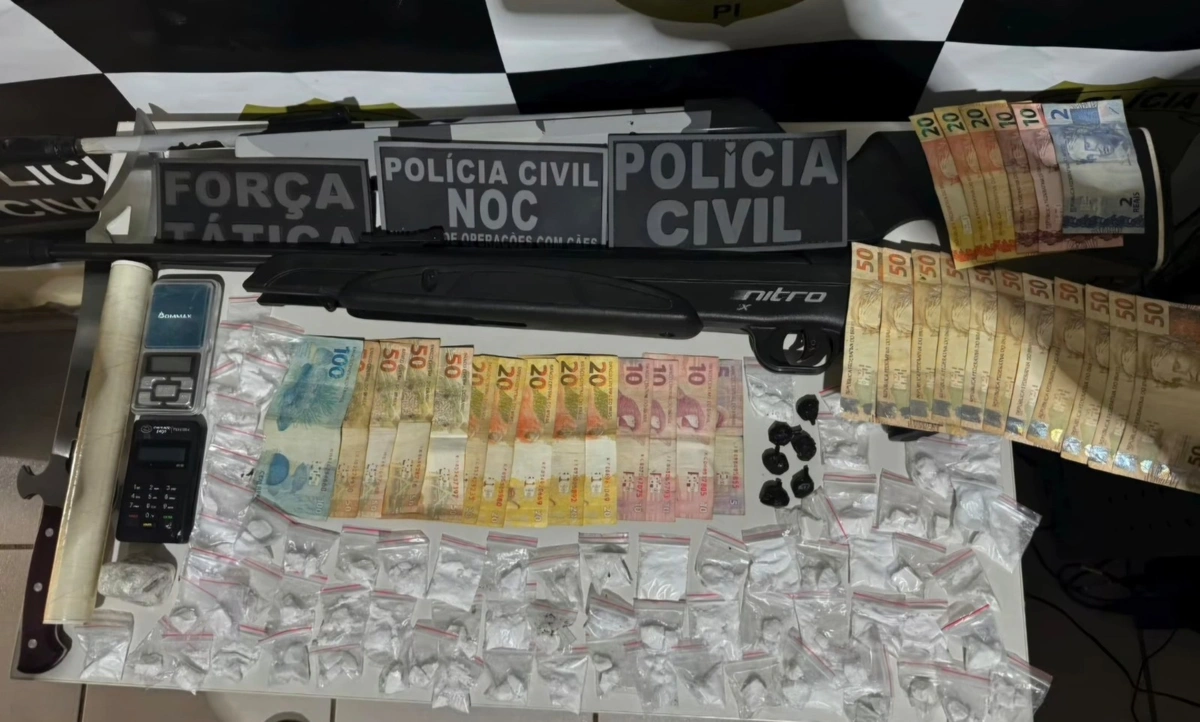 Material apreendido em Picos