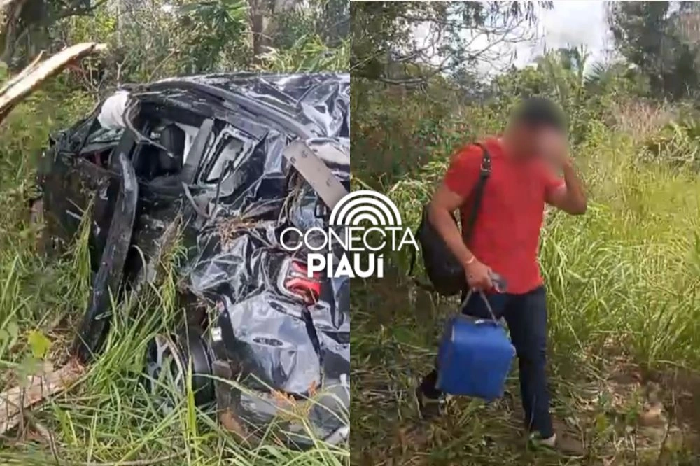 Médico sofre acidente após ultrapassagem mal-sucedida na PI-113 em José de Freitas