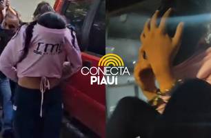 Mulher é presa ao tentar enviar drogas à detendo dentro de penitenciária em Altos (Foto: Repórter 12/Conecta Piauí) Mulher é presa ao tentar enviar drogas à detendo dentro de penitenciária em Altos (Foto: Repórter 12/Conecta Piauí)