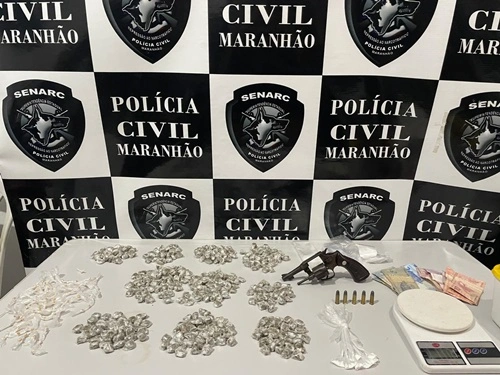Polícia apreende arma e grande quantidade de drogas em operação em Timon