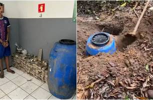 Polícia encontra em quintal de suspeito 200 kg de maconha em São Luís (Foto: Reprodução)