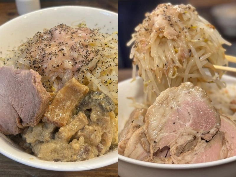 Pratos do restaurante Ramen Toyojiro, no Japão