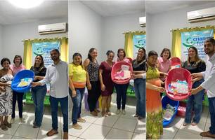 Prefeitura de Colônia do Gurgueia realiza entrega de kits para gestantes (Foto: Reprodução) Prefeitura de Colônia do Gurgueia realiza entrega de kits para gestantes (Foto: Reprodução)