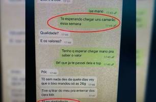 Preso encomendava e vendia maconha por zap: “Tem camarão nessa semana” (Foto: Reprodução)