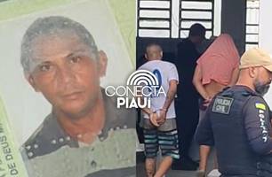 Suspeitos de matar 'Tubarão' chegam à Central de Flagrantes em Teresina (Foto: Repórter 12/Conecta Piauí) Suspeitos de matar 'Tubarão' chegam à Central de Flagrantes em Teresina (Foto: Repórter 12/Conecta Piauí)