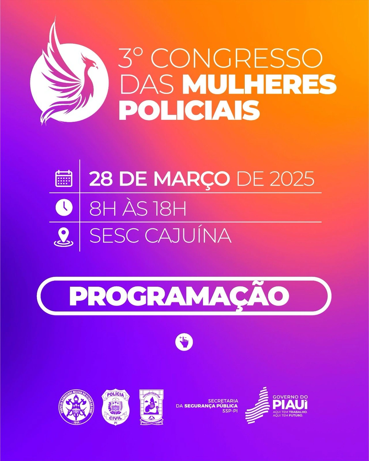 3º Congresso das Mulheres Policiais traz palestras de especialistas em Teresina