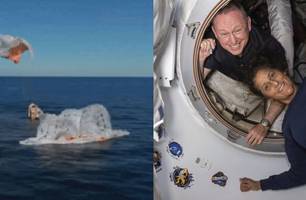 Astronautas 'presos' no espaço voltam à Terra após 9 meses (Foto: Reprodução/Nasa)