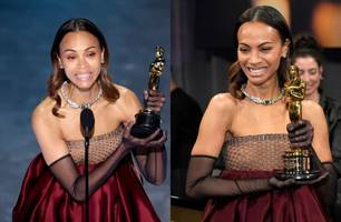 Atriz comemora vitória no Oscar e exalta suas origens de imigrante nos EUA: 'orgulhosa' (Foto: Reprodução)