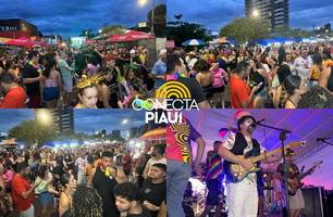 Bloco Capote da Madrugada arrasta multidão em primeiro dia de Carnaval em Teresina (Foto: Conecta Piauí) Bloco Capote da Madrugada arrasta multidão em primeiro dia de Carnaval em Teresina (Foto: Conecta Piauí)