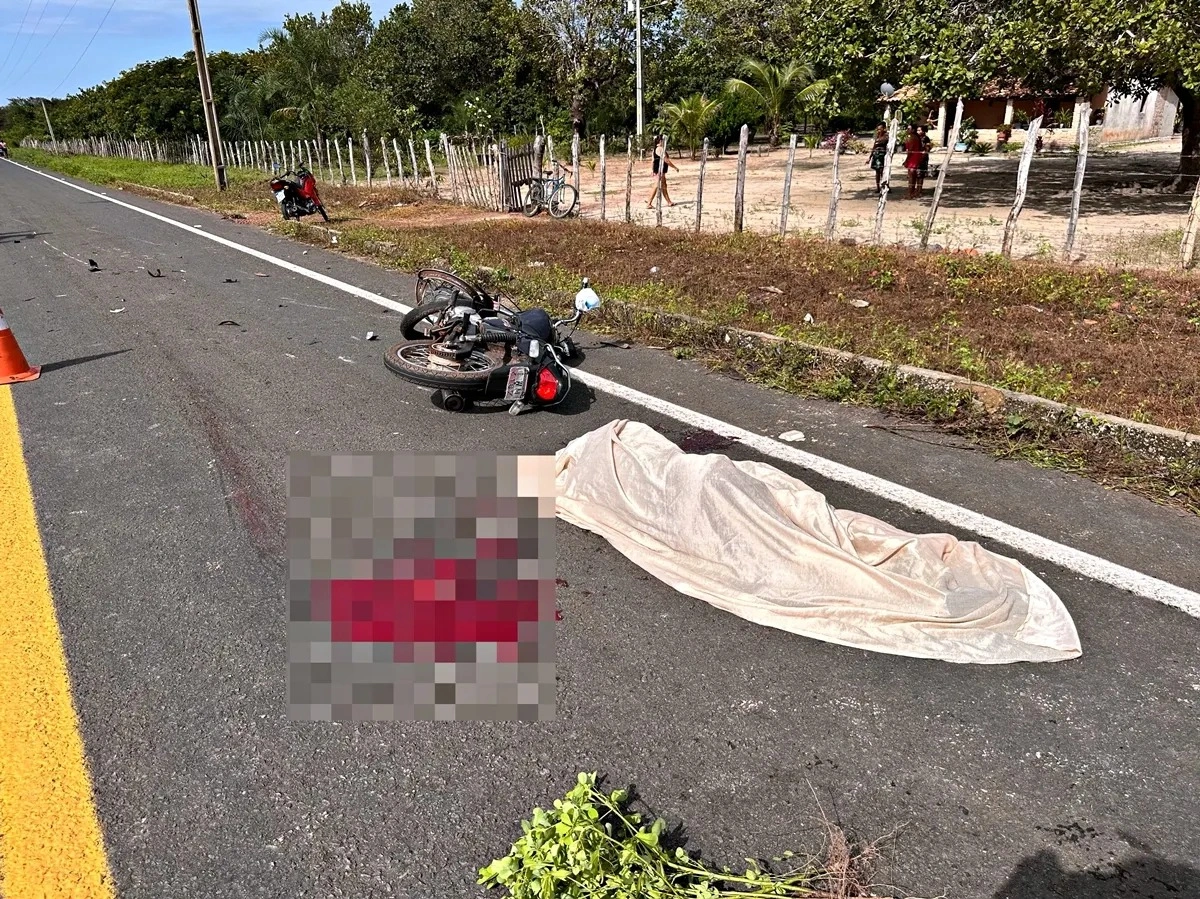 Colisão entre duas motocicletas deixa um morto e um ferido na PI-309, em Cocal