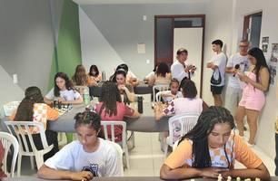 Elas no tabuleiro: Campeonato piauiense de xadrez feminino reúne nomes do PI e MA (Foto: Conecta Piauí) Elas no tabuleiro: Campeonato piauiense de xadrez feminino reúne nomes do PI e MA (Foto: Conecta Piauí)