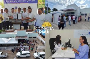 Em Tamboril, governador vistoria Saúde Digital e autoriza recuperação da PI-264 (Foto: Conecta Piauí) Em Tamboril, governador vistoria Saúde Digital e autoriza recuperação da PI-264 (Foto: Conecta Piauí)
