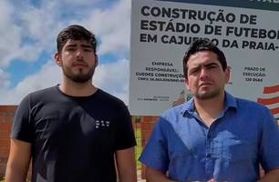Estádio municipal de Cajueiro da Praia ganha forma e deve ser entregue este ano (Foto: Reprodução) Estádio municipal de Cajueiro da Praia ganha forma e deve ser entregue este ano (Foto: Reprodução)