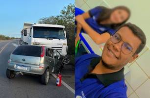 Estudante morre em acidente entre carro e caminhão no Piauí (Foto: Reprodução)