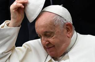Exames confirmam melhora do Papa Francisco, diz Vaticano (Foto: Filippo MONTEFORTE / AFP) Exames confirmam melhora do Papa Francisco, diz Vaticano (Foto: Filippo MONTEFORTE / AFP)