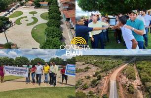 Governador Rafael Fonteles visita obras e inaugura praça em Ribeira do Piauí (Foto: Conecta Piauí) Governador Rafael Fonteles visita obras e inaugura praça em Ribeira do Piauí (Foto: Conecta Piauí)