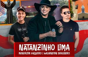 Hugo Napoleão recebe Natanzinho Lima em festa de aniversário da cidade (Foto: Reprodução) Hugo Napoleão recebe Natanzinho Lima em festa de aniversário da cidade (Foto: Reprodução)
