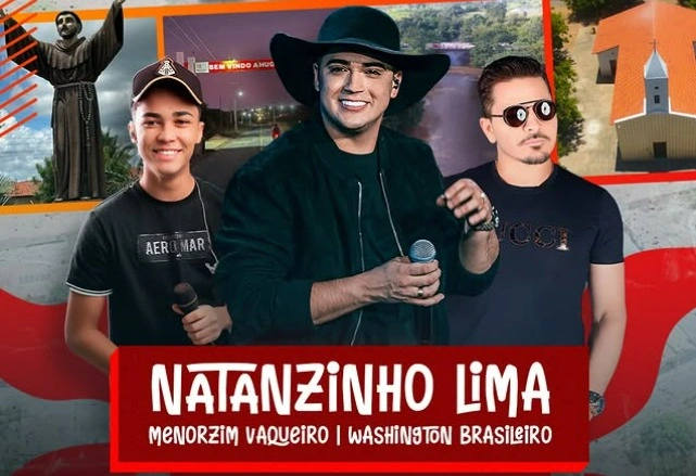 Hugo Napoleão recebe Natanzinho Lima em festa de aniversário da cidade