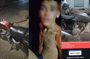 Jovem é preso pela segunda vez em menos de uma semana com moto roubada em Teresina (Foto: Reprodução) Jovem é preso pela segunda vez em menos de uma semana com moto roubada em Teresina (Foto: Reprodução)