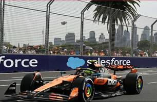 Lando Norris é o pole-position parra o GP da Austrália (Foto: Reprodução/AFP)