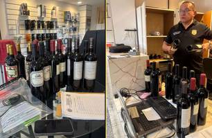 Loja é alvo de operação por vender vinhos falsificados em shopping de Teresina (Foto: Reprodução) Loja é alvo de operação por vender vinhos falsificados em shopping de Teresina (Foto: Reprodução)