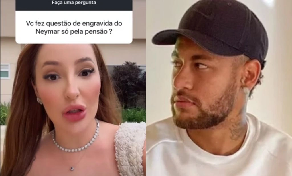 Modelo que ficou com Neymar fala em interesse financeiro após anúncio de gravidez