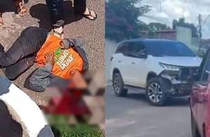 Mototaxista morre após colidir com picape em Luzilândia (Foto: Reprodução)