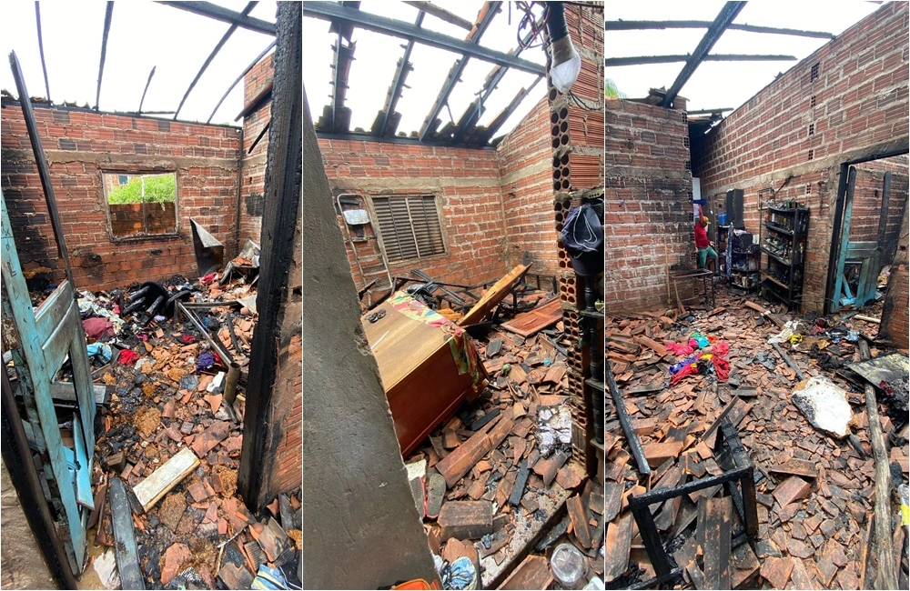 Mulher perde tudo após incêndio destruir sua casa em Teresina e campanha é realizada