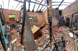 Mulher perde tudo após incêndio destruir sua casa em Teresina e campanha é realizada (Foto: Reprodução)