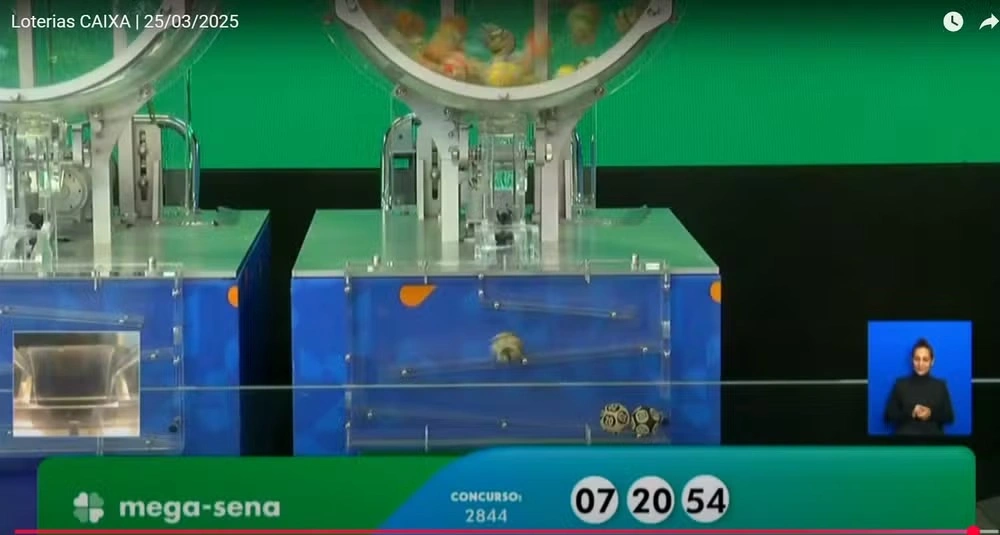 Ninguém acerta as seis dezenas da Mega-Sena 2844, e prêmio vai a R$ 32 milhões