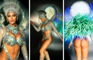 Paolla Oliveira faz último desfile como Rainha de Bateria e fala de desafios (Foto: Reprodução) Paolla Oliveira faz último desfile como Rainha de Bateria e fala de desafios (Foto: Reprodução)