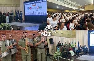Polícia Militar do Piauí realiza aula inaugural para mais de 600 novos soldados (Foto: Conecta Piauí) Polícia Militar do Piauí realiza aula inaugural para mais de 600 novos soldados (Foto: Conecta Piauí)