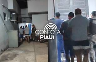 Polícia prende quatro suspeitos de roubarem telhas e transformador em Teresina (Foto: Repórter 12/Conecta Piauí) Polícia prende quatro suspeitos de roubarem telhas e transformador em Teresina (Foto: Repórter 12/Conecta Piauí)