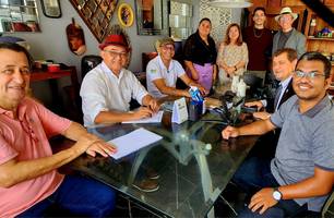 Prefeito Abdoral Melo cobra agilidade nas obras do Parque Ambiental Santana (Foto: Reprodução) Prefeito Abdoral Melo cobra agilidade nas obras do Parque Ambiental Santana (Foto: Reprodução)