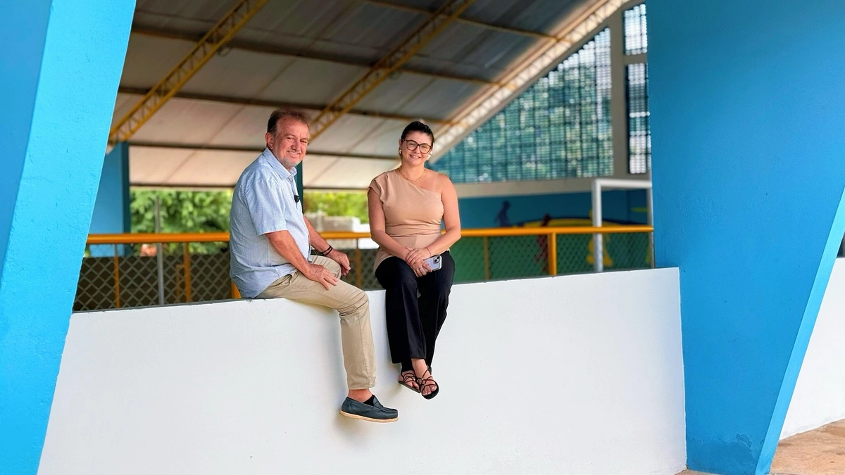 Prefeitura de Campo Maior conclui reforma de quadra poliesportiva de escola