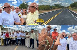Rafael Fonteles entrega obras pavimentação asfáltica em Bonfim do Piauí (Foto: Conecta Piauí) Rafael Fonteles entrega obras pavimentação asfáltica em Bonfim do Piauí (Foto: Conecta Piauí)